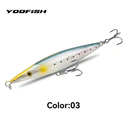 YOOFISH Floating Pencil Lure 90mm 110mm 130mm 150mm Long Casting Topwater Artificial Hard Stickbait Seabass Pike Fishing
