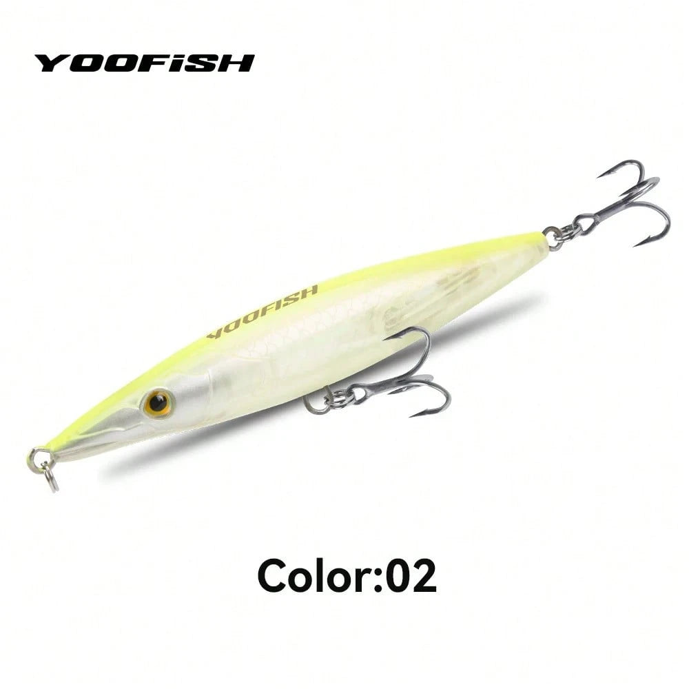 YOOFISH Floating Pencil Lure 90mm 110mm 130mm 150mm Long Casting Topwater Artificial Hard Stickbait Seabass Pike Fishing