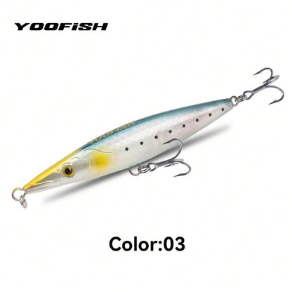 YOOFISH Floating Pencil Lure 90mm 110mm 130mm 150mm Long Casting Topwater Artificial Hard Stickbait Seabass Pike Fishing