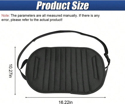 YoRise Car Seat Foot Rest For Adult, Auto Rear Seat Hanging Supportive Foot Hammock With Adjustable Strap, Portable Vehicle Footrest Pad For Air Travel, Office Use, And Car Trips (BL-Oxford)