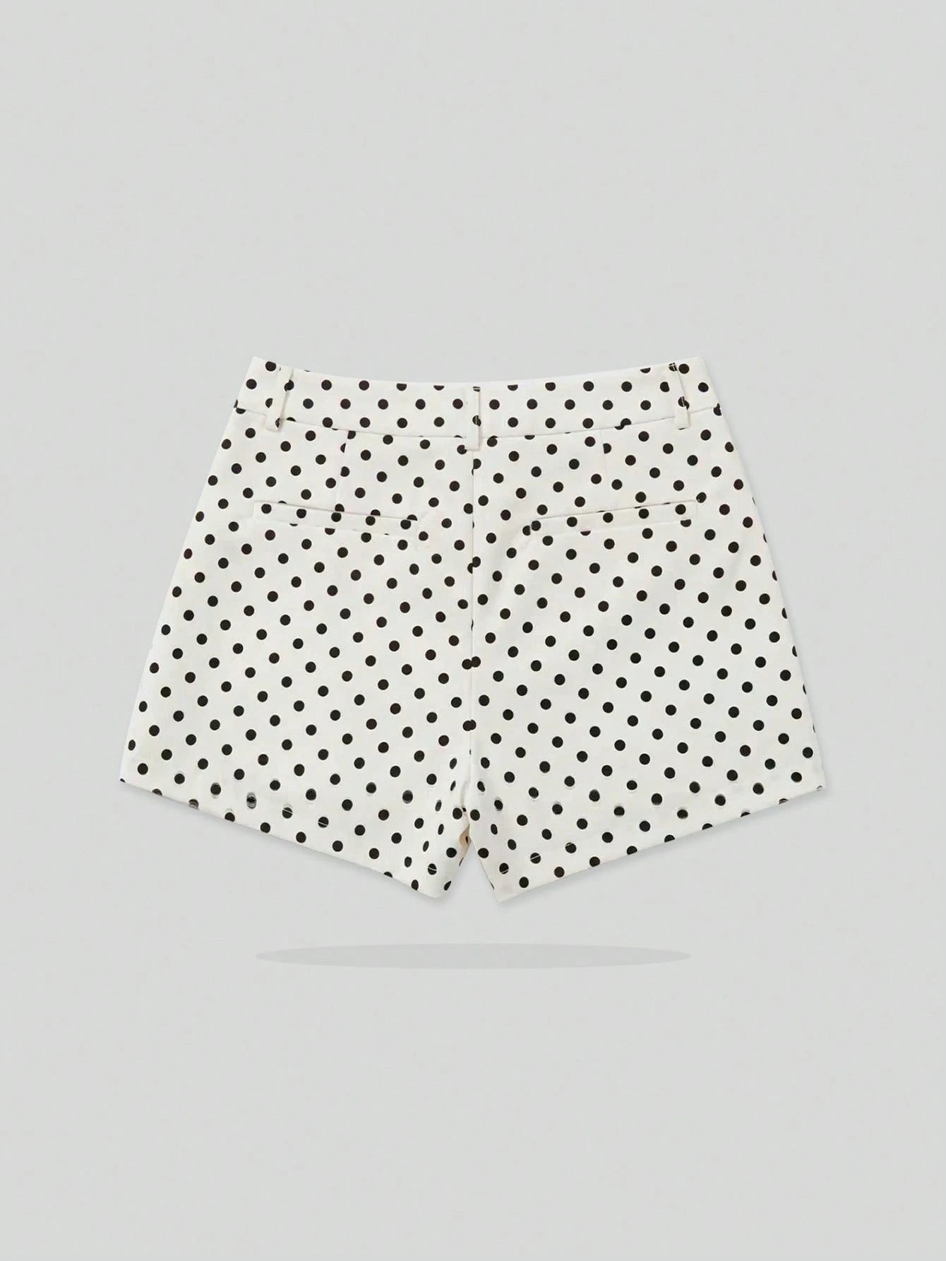 YROOE Women's Polka Dot Low Waist Shorts, Suitable For Spring, Summer And Autumn Black