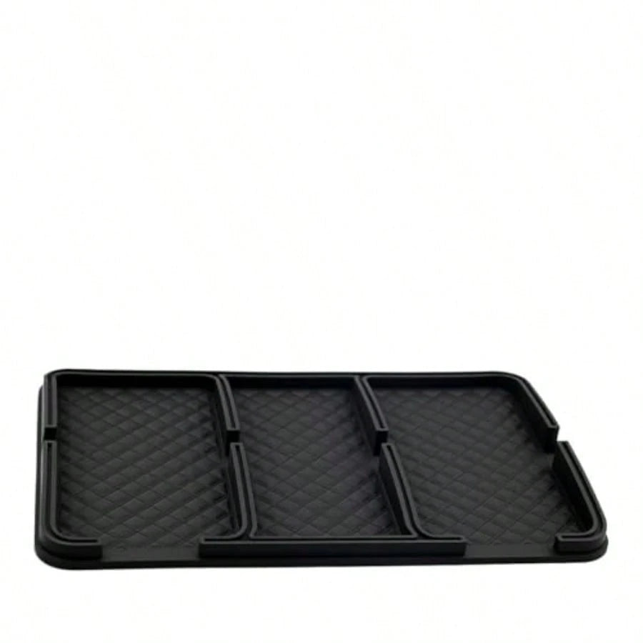 ZCar Dashboard Mat Anti-Slip Strong Gripping Automotive Center Console Tray Multifunctional Vehicle Interior Storage Holder Pad For Key GPS Sunglass Smartphone Ordinary1
