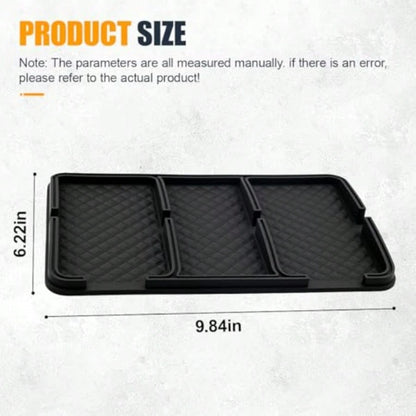 ZCar Dashboard Mat Anti-Slip Strong Gripping Automotive Center Console Tray Multifunctional Vehicle Interior Storage Holder Pad For Key GPS Sunglass Smartphone Ordinary1