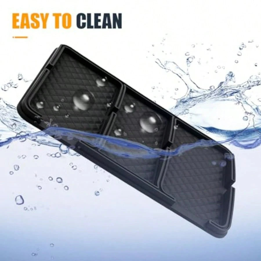 ZCar Dashboard Mat Anti-Slip Strong Gripping Automotive Center Console Tray Multifunctional Vehicle Interior Storage Holder Pad For Key GPS Sunglass Smartphone Ordinary1