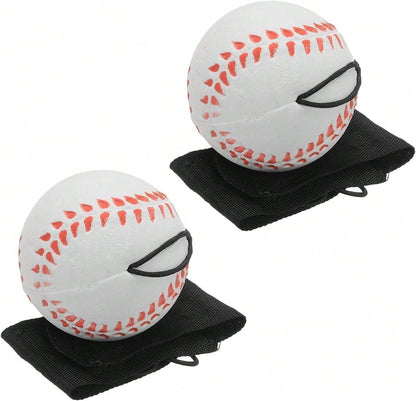 ZLmoue Sports Wrist Return Ball, Baseball With Elastic String, Exercise And Play, Sports Reaction Balls (White)