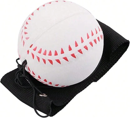 ZLmoue Sports Wrist Return Ball, Baseball With Elastic String, Exercise And Play, Sports Reaction Balls (White)