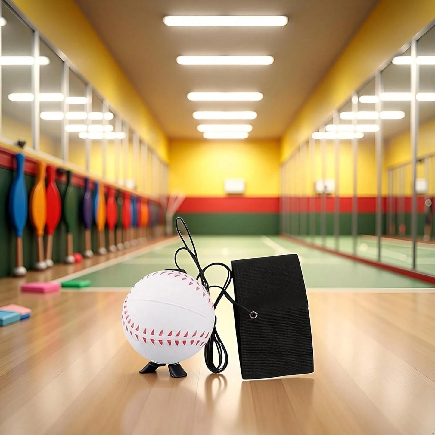 ZLmoue Sports Wrist Return Ball, Baseball With Elastic String, Exercise And Play, Sports Reaction Balls (White)